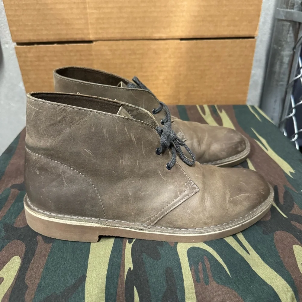 Clarks Men's Leather Chukka Boots Brown‎ sz 10